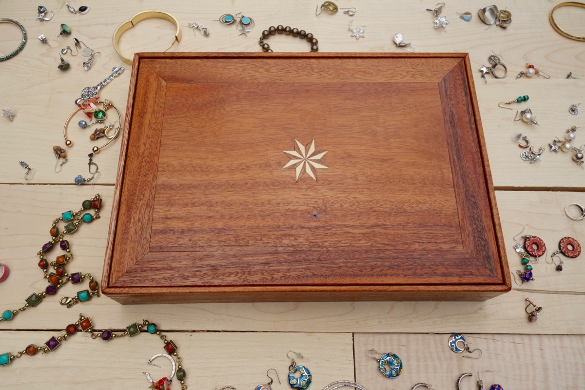 Large Mahogany Jewelry Box